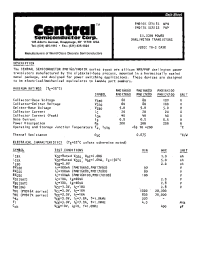 Datasheet PMD16K80 manufacturer Central